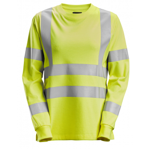 Snickers 2476 Women's Long Sleeve T-Shirt, High-Vis Class 3/2