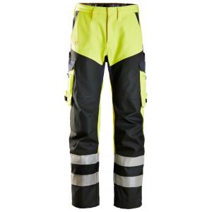 Snickers 6365 ProtecWork, Broek met versterkt voorpand, High-Vis Klasse 1