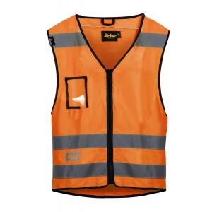 Snickers 9153 vest high visibility, Klasse 2