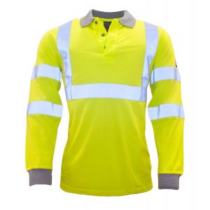 Portwest Poloshirt Hi-Vis Vlamvertragend Antistatisch lange mouw type FR77