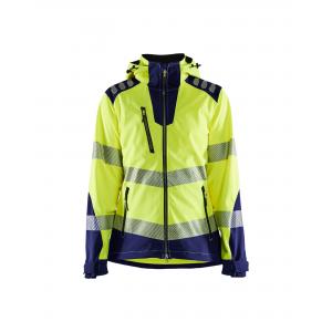 Blaklader dames softshell jack high vis