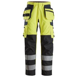 Snickers 6264 Werkbroek met Scheenbeen versterking, holsterzakken High-Vis Klasse 2