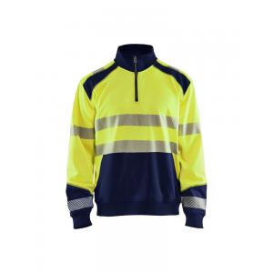 Blaklader high visible sweatshirt met halve rits type 3556-2528