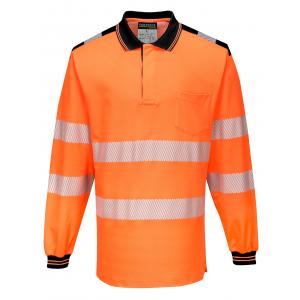 Portwest high visible poloshirt met lange mouwen, type T184